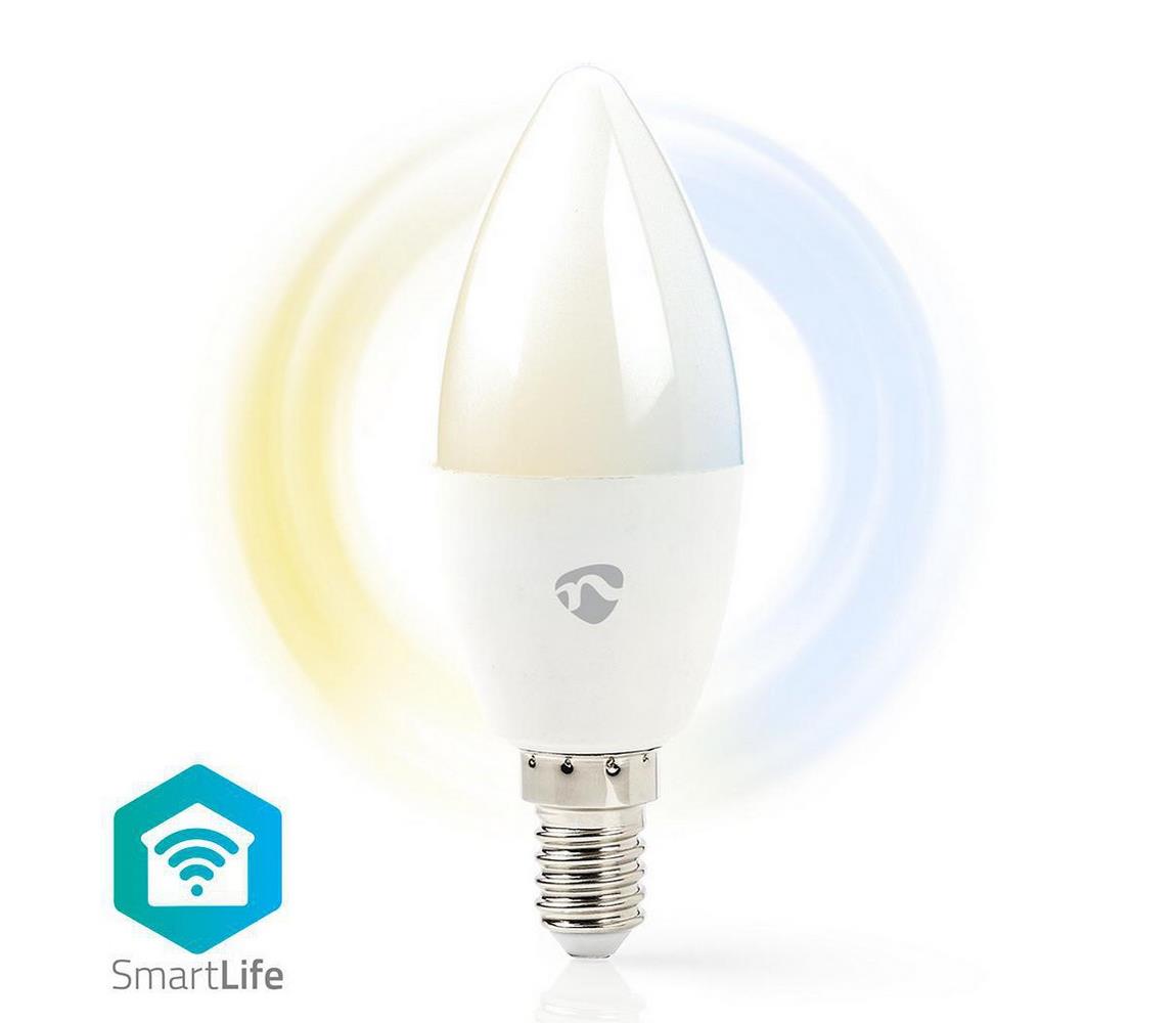 Nedis Nedis WIFILW13WTE14 - LED Stmívatelná žárovka E14/4,5W/230V Wi-Fi 2700-6500K NE0430