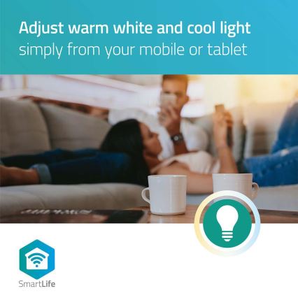 LED Stmívatelná žárovka SmartLife A60 E27/9W/230V Wi-Fi 2700-6500K