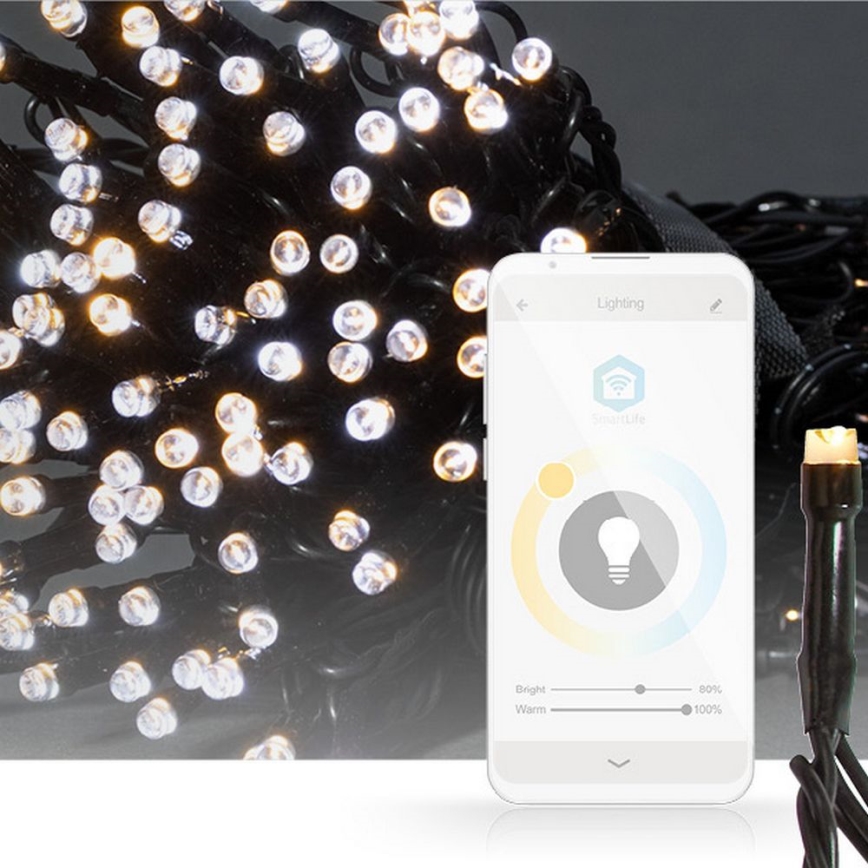 LED  řetěz 200xLED/8 funkcí 25m IP65 Wi-Fi Tuya