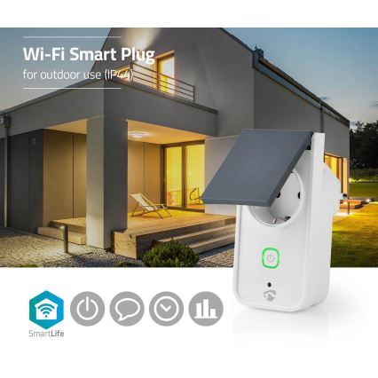 Chytrá venkovní zásuvka 3680W/230V/Typ F SCHUKO/16A Wi-Fi IP44