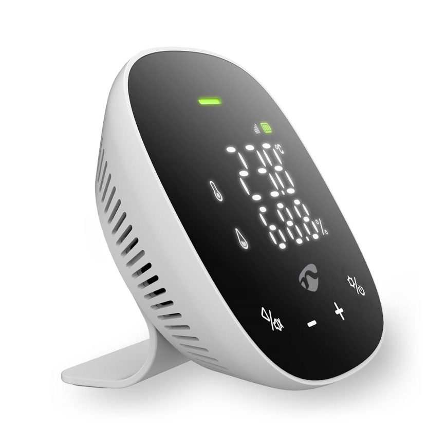 Chytrý monitor kvality ovzduší s LED displejem SmartLife Wi-Fi