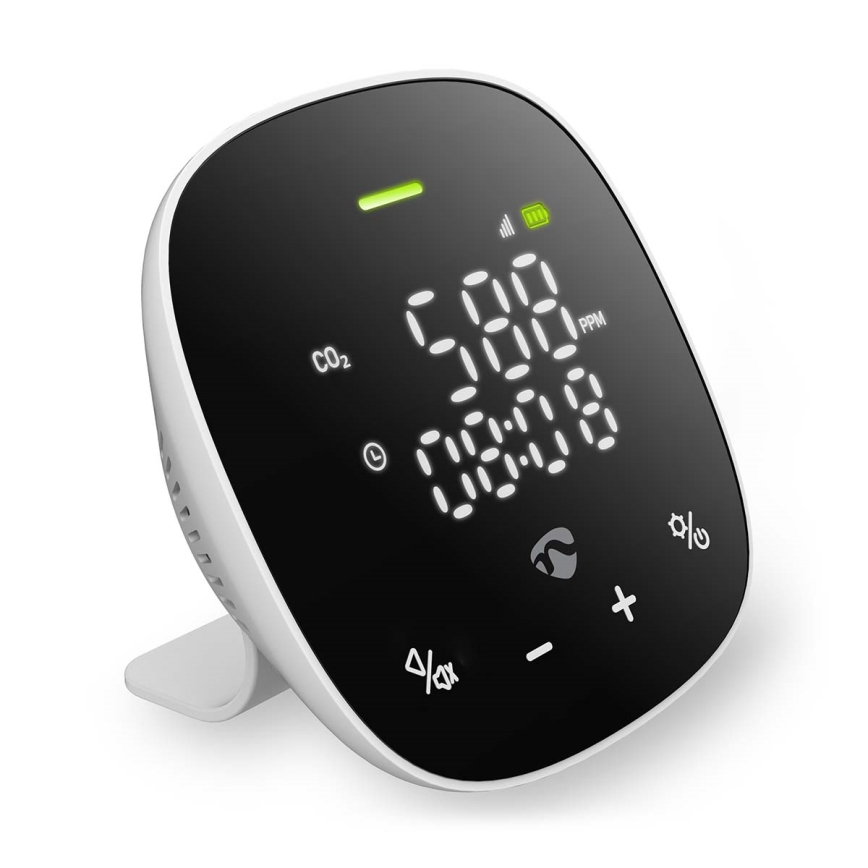 Chytrý monitor kvality ovzduší s LED displejem SmartLife Wi-Fi