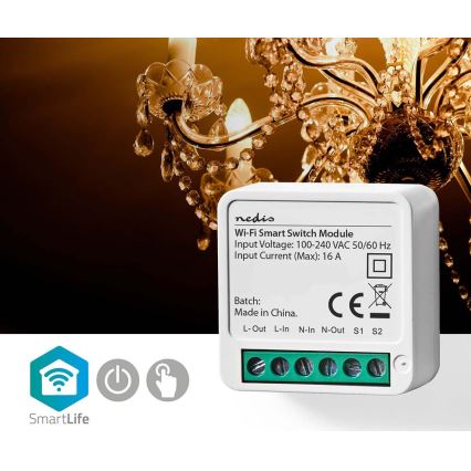 Chytrý spínač SmartLife Wi-Fi 230V