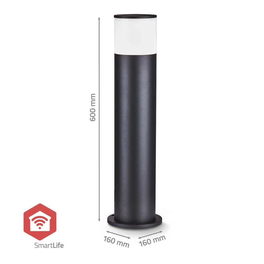 LED RGBW Stmívatelná venkovní lampa SmartLife LED/10W/230V IP65 Wi-Fi Tuya černá