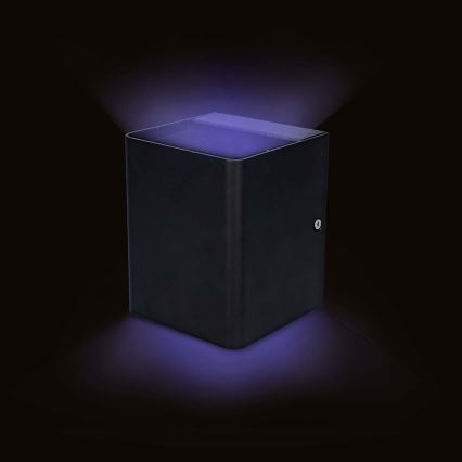 LED RGBW Stmívatelné venkovní nástěnné svítidlo SmartLife LED/12W/230V IP65 Wi-Fi Tuya černá