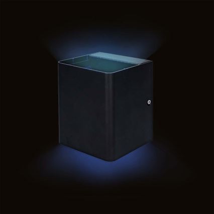 LED RGBW Stmívatelné venkovní nástěnné svítidlo SmartLife LED/12W/230V IP65 Wi-Fi Tuya černá