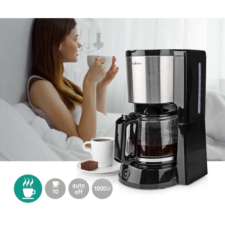 Překapávací kávovar 1,25l s funkcí uchování teploty 1000W/230V