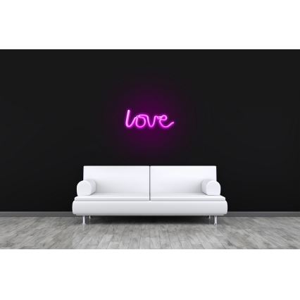 Neonový dekorační nápis LOVE 2xAA