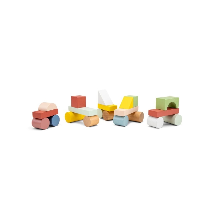 New Classic Toys - Dřevěné kostky 100 ks