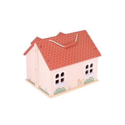 New Classic Toys - Dřevěný domeček pro panenky červená