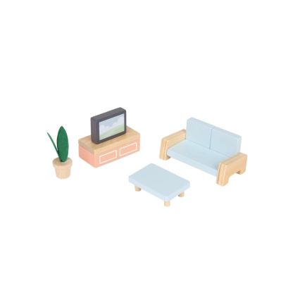 New Classic Toys - Dřevěný domeček pro panenky červená