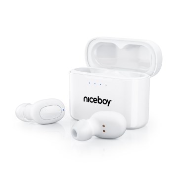 Niceboy HIVE Podsie 4 - Bezdrátová sluchátka IP54 bílá
