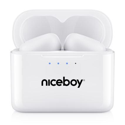 Niceboy HIVE Podsie 4 - Bezdrátová sluchátka IP54 bílá