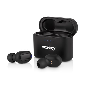 Niceboy HIVE Podsie 4 - Bezdrátová sluchátka IP54 černá