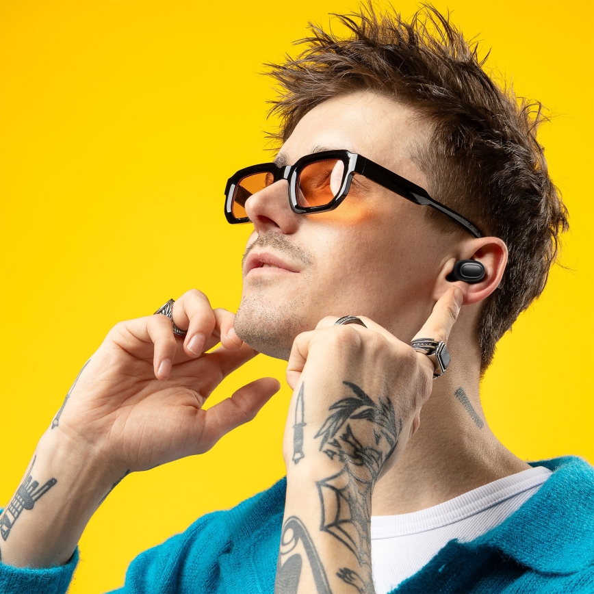 Niceboy HIVE Podsie 4 - Bezdrátová sluchátka IP54 černá