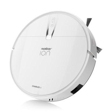 Niceboy ION Charles i4 - Chytrý robotický vysavač 2v1 4400 mAh Wi-Fi bílá + dálkové ovládání
