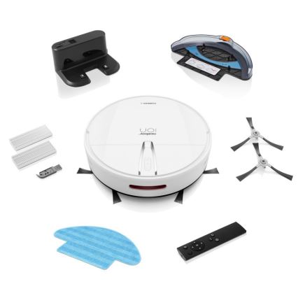Niceboy ION Charles i4 - Chytrý robotický vysavač 2v1 4400 mAh Wi-Fi bílá + dálkové ovládání