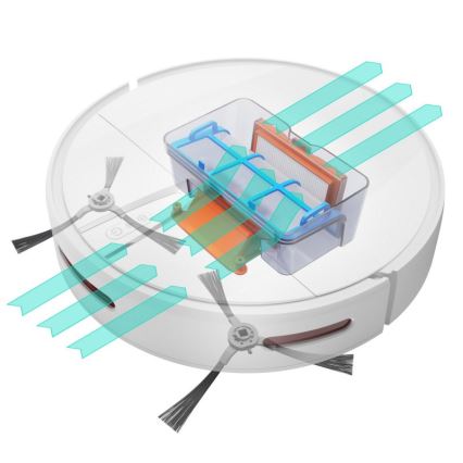 Niceboy ION Charles i4 - Chytrý robotický vysavač 2v1 4400 mAh Wi-Fi bílá + dálkové ovládání