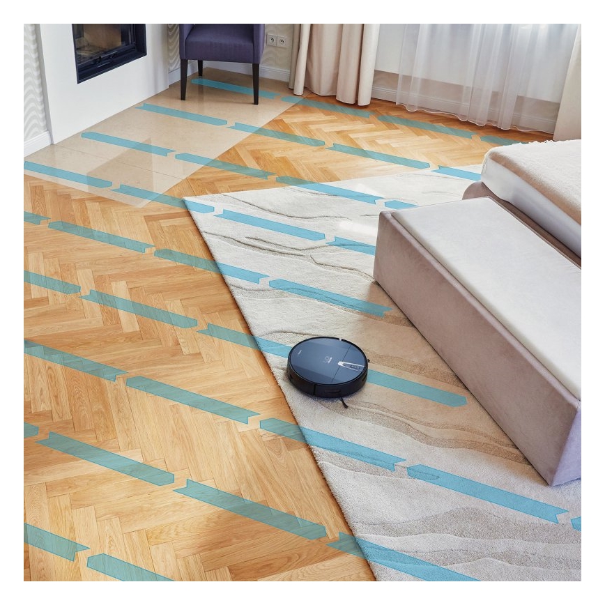 Niceboy ION Charles i4 - Chytrý robotický vysavač 2v1 4400 mAh Wi-Fi černá + dálkové ovládání