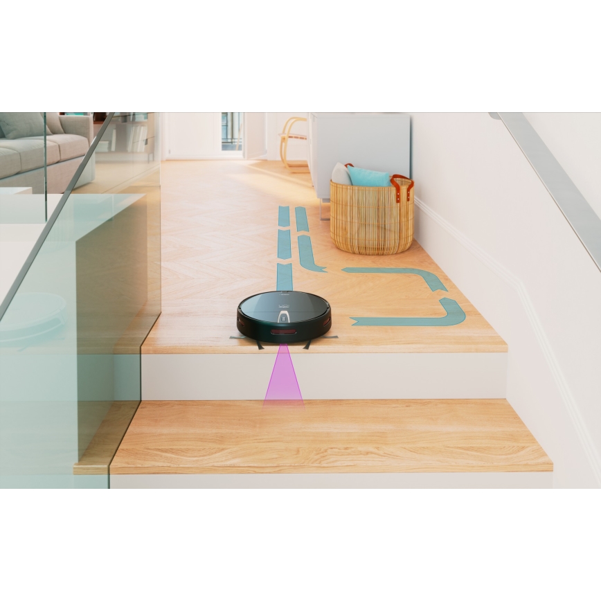 Niceboy ION Charles i4 - Chytrý robotický vysavač 2v1 4400 mAh Wi-Fi černá + dálkové ovládání