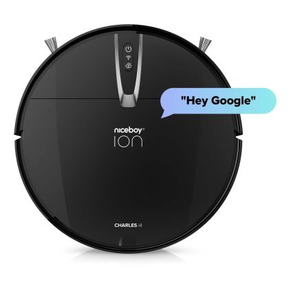 Niceboy ION Charles i4 - Chytrý robotický vysavač 2v1 4400 mAh Wi-Fi černá + dálkové ovládání