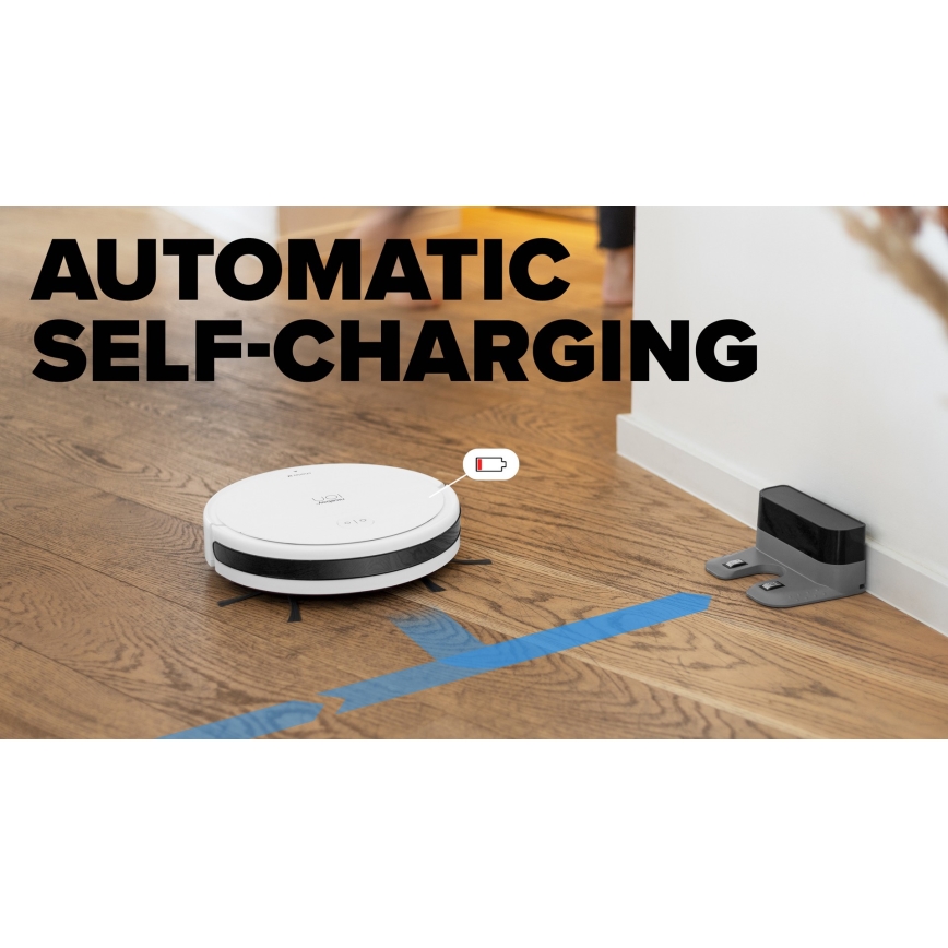 Niceboy ION Charles i6 - Chytrý robotický vysavač 2v1 2600 mAh Wi-Fi bílá