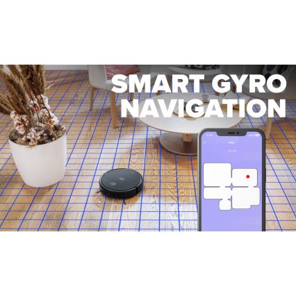 Niceboy ION Charles i6 - Chytrý robotický vysavač 2v1 2600 mAh Wi-Fi černá