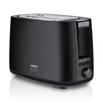 Niceboy ION Cruncher C1 - Topinkovač s dvěma otvory a rozpékačem 750W/230V černá