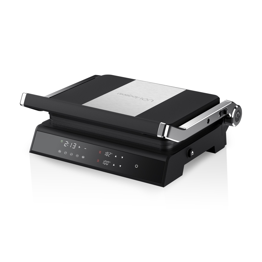 Niceboy ION Grillmaster - Kontaktní gril 2000W/230V černá/matný chrom