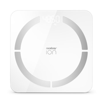 Niceboy ION SmartScale - Chytrá digitální osobní váha 3xAAA bílá