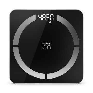 Niceboy ION SmartScale - Chytrá digitální osobní váha 3xAAA černá