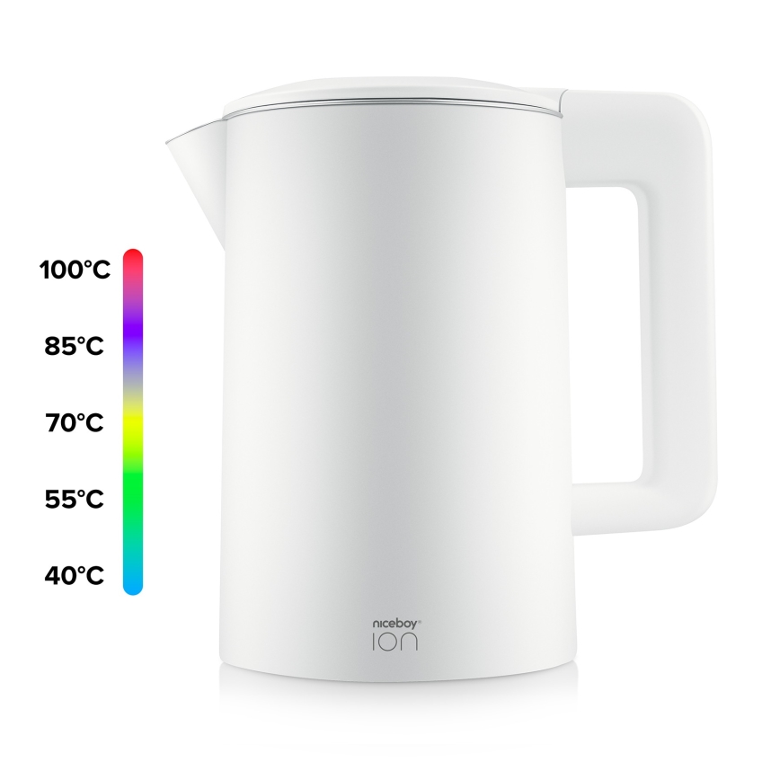 Niceboy ION ThermoKettle TK5 - Rychlovarná konvice s termoregulací 1,7 l 2200W/230V bílá