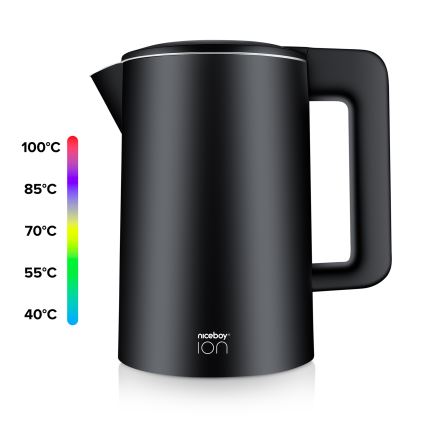 Niceboy ION ThermoKettle TK5 - Rychlovarná konvice s termoregulací 1,7 l 2200W/230V černá