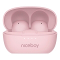 Niceboy Podsie 4 POP - Bezdrátová sluchátka 400 mAh + 2x 40 mAh IPX4 růžová