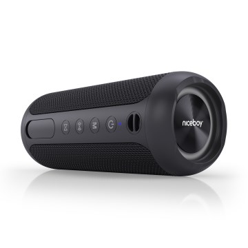 Niceboy Polaris - LED Bezdrátový reproduktor s mikrofonem 30W/4000 mAh IPX7 černá