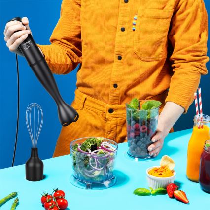Niceboy Twister T1 Set - Tyčový mixér s příslušenstvím 500W/230V černá