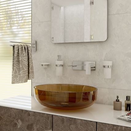 NIMCO BR 11031KN-26 - Nástěnný dávkovač mýdla BORMO 300 ml bílá/lesklý chrom