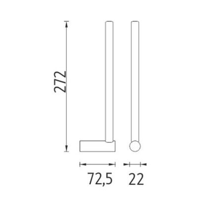 NIMCO BR 11055S-26 - Držák toaletního papíru BORMO lesklý chrom