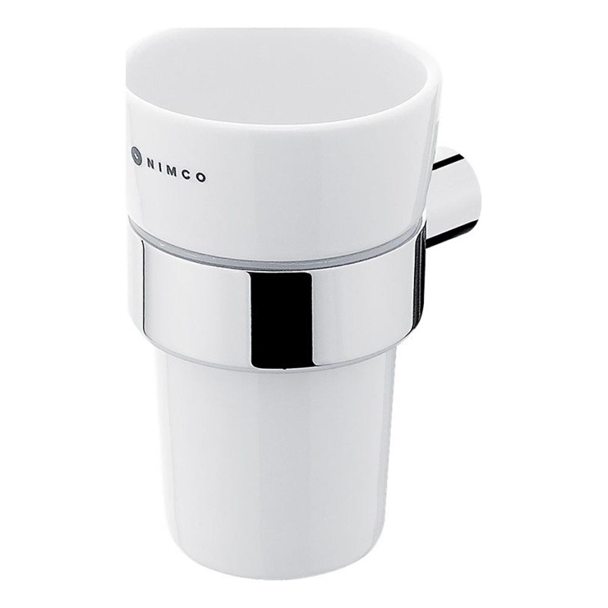 NIMCO BR 11058KU-26 - Nástěnný stojánek na zubní kartáčky BORMO bílá/lesklý chrom