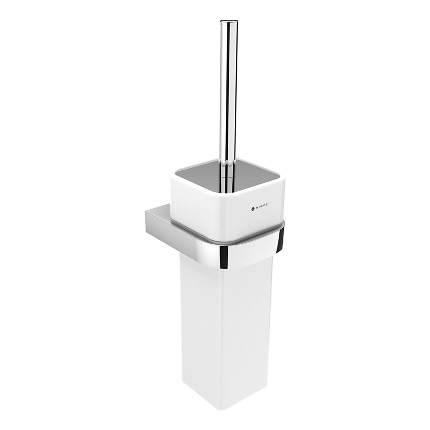 NIMCO NK 30094K-26 - Nástěnná WC štětka NIKAU bílá/lesklý chrom