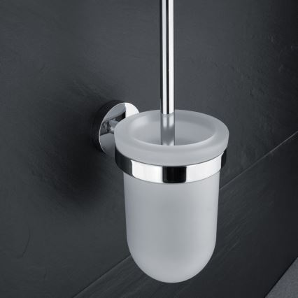 NIMCO UN 13094WN-26 - Nástěnná WC štětka UNIX matné sklo/lesklý chrom