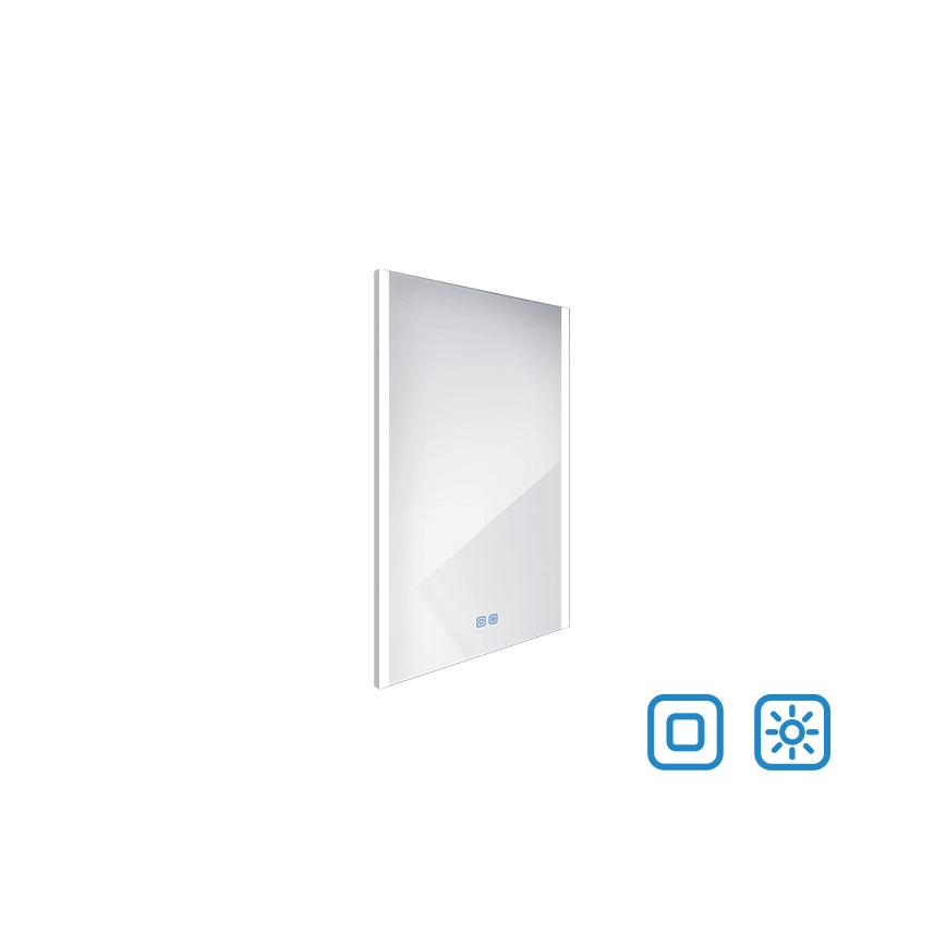 NIMCO ZP 11001VX - LED Stmívatelné koupelnové podsvícené zrcadlo LED/21W/230V 3000-6500K 70x50 cm IP44
