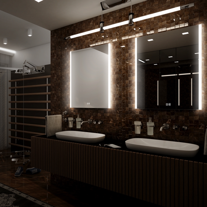 NIMCO ZP 11001VX - LED Stmívatelné koupelnové podsvícené zrcadlo LED/21W/230V 3000-6500K 70x50 cm IP44