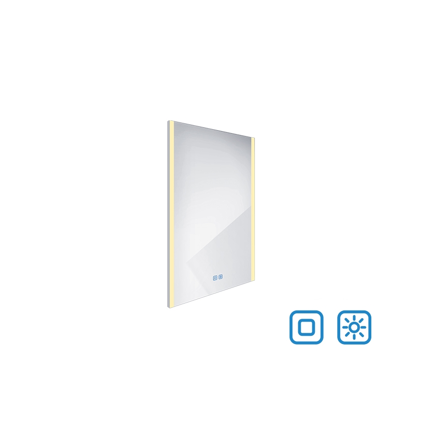NIMCO ZP 11001VX - LED Stmívatelné koupelnové podsvícené zrcadlo LED/21W/230V 3000-6500K 70x50 cm IP44