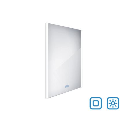 NIMCO ZP 11002VX - LED Stmívatelné koupelnové podsvícené zrcadlo LED/24W/230V 3000-6500K 80x60 cm IP44