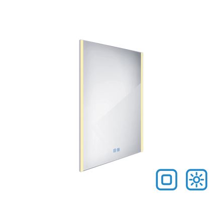 NIMCO ZP 11002VX - LED Stmívatelné koupelnové podsvícené zrcadlo LED/24W/230V 3000-6500K 80x60 cm IP44