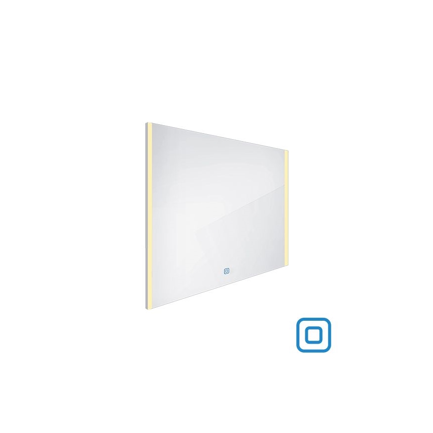 NIMCO ZP 11003V - LED Stmívatelné koupelnové podsvícené zrcadlo LED/21W/230V 3000-6500K 70x80 cm IP44