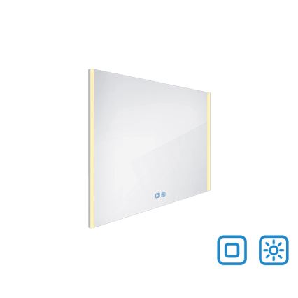 NIMCO ZP 11003VX - LED Stmívatelné koupelnové podsvícené zrcadlo LED/21W/230V 3000-6500K 70x80 cm IP44