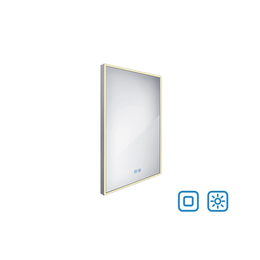NIMCO ZP 13001VX - LED Stmívatelné koupelnové podsvícené zrcadlo LED/35W/230V 3000-6500K 70x50 cm IP44