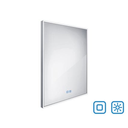 NIMCO ZP 13002VX - LED Stmívatelné koupelnové podsvícené zrcadlo LED/41W/230V 3000-6500K 80x60 cm IP44
